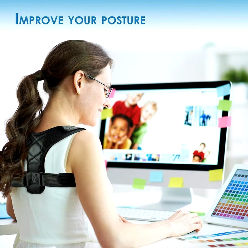 Adjustable Clavicle Posture Corrector Men Woemen Upper Back Brace Shoulder Lumbar Support Belt Corset Posture Correction